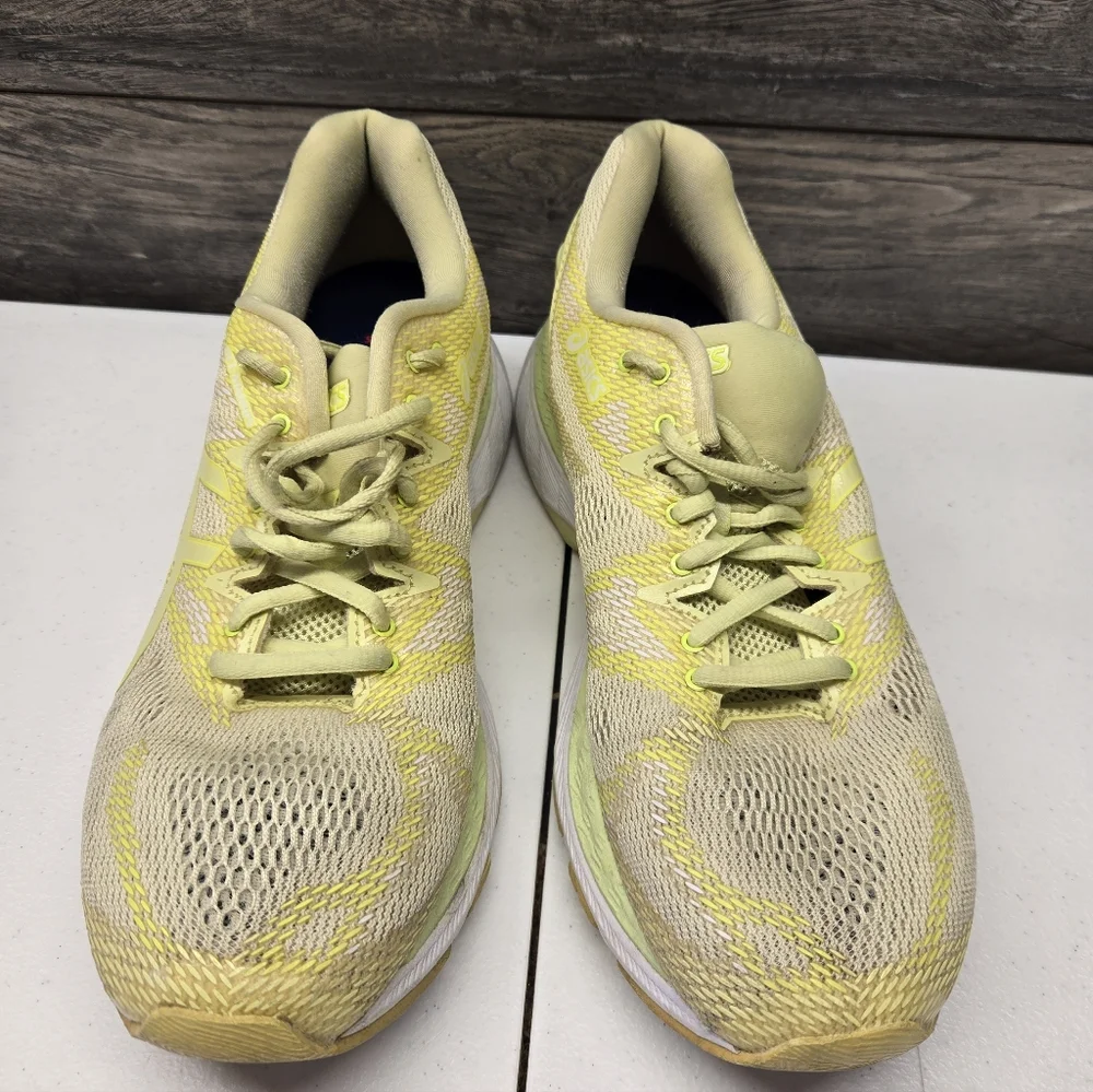 Asics Gel Nimbus 20 Flytefoam Yellow Womens Sz 8.5‎ Running Walk Gym Workout